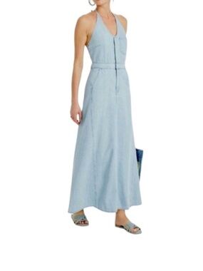 Universal Thread Light Blue Denim Shirt Dress